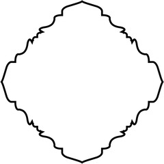 Islamic Amblem Design Thin Line Black stroke silhouettes Design pictogram symbol visual illustration