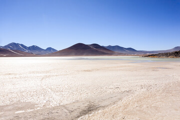 Fototapeta na wymiar Laguna Blanca landscape,Bolivia