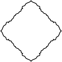 Islamic Amblem Design Thin Line Black stroke silhouettes Design pictogram symbol visual illustration