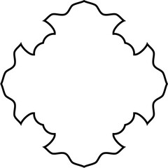 Islamic Amblem Design Thin Line Black stroke silhouettes Design pictogram symbol visual illustration