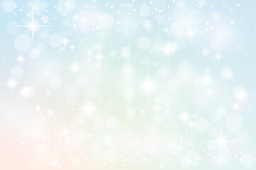 幻想的キラキラ背景素材（背景　バナー　チラシ　雪　冬）