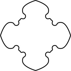 Islamic Amblem Design Thin Line Black stroke silhouettes Design pictogram symbol visual illustration