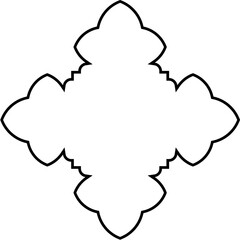 Islamic Amblem Design Thin Line Black stroke silhouettes Design pictogram symbol visual illustration