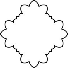 Islamic Amblem Design Thin Line Black stroke silhouettes Design pictogram symbol visual illustration