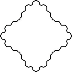 Islamic Amblem Design Thin Line Black stroke silhouettes Design pictogram symbol visual illustration