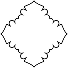 Islamic Amblem Design Thin Line Black stroke silhouettes Design pictogram symbol visual illustration