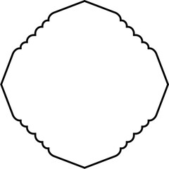 Islamic Amblem Design Thin Line Black stroke silhouettes Design pictogram symbol visual illustration