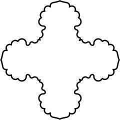 Islamic Amblem Design Thin Line Black stroke silhouettes Design pictogram symbol visual illustration