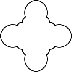 Islamic Amblem Design Thin Line Black stroke silhouettes Design pictogram symbol visual illustration