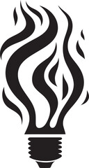 Bulb of Creativity Black Vector Logo Design Inspiration Glowing Perspectives Black Bulb Vector Logo Evolution