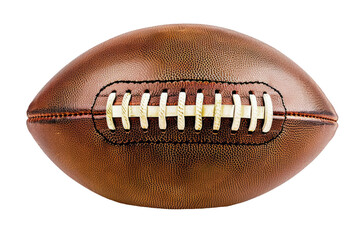 American football made of leather, cut out - stock png.