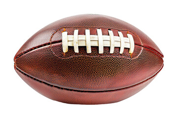 American football made of leather, cut out - stock png.