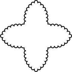 Islamic Amblem Design Thin Line Black stroke silhouettes Design pictogram symbol visual illustration