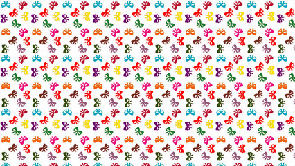 seamless pattern with colorful hearts