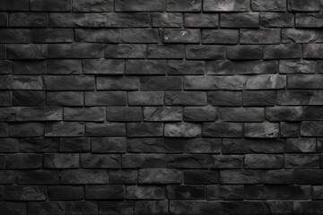 Texture of black brick wall
