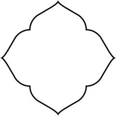 Islamic Amblem Design Thin Line Black stroke silhouettes Design pictogram symbol visual illustration