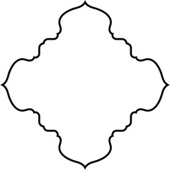 Islamic Amblem Design Thin Line Black stroke silhouettes Design pictogram symbol visual illustration