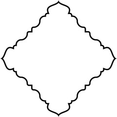 Islamic Amblem Design Thin Line Black stroke silhouettes Design pictogram symbol visual illustration