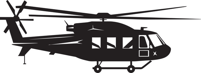 Stealth Strike Vector Black Helicopter Emblematic Identity Warrior Wings Black Combat Helicopter Symbolic Emblem