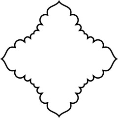 Islamic Amblem Design Thin Line Black stroke silhouettes Design pictogram symbol visual illustration