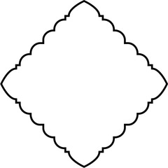 Islamic Amblem Design Thin Line Black stroke silhouettes Design pictogram symbol visual illustration