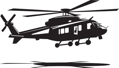 Warfare Fury Vector Black Helicopter Emblematic Identity Stealth Force Black Combat Helicopter Symbolic Emblem