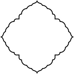 Islamic Amblem Design Thin Line Black stroke silhouettes Design pictogram symbol visual illustration