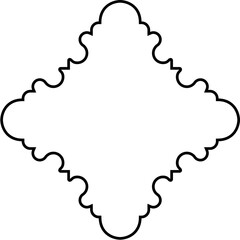 Islamic Amblem Design Thin Line Black stroke silhouettes Design pictogram symbol visual illustration