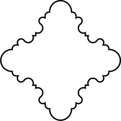 Islamic Amblem Design Thin Line Black stroke silhouettes Design pictogram symbol visual illustration