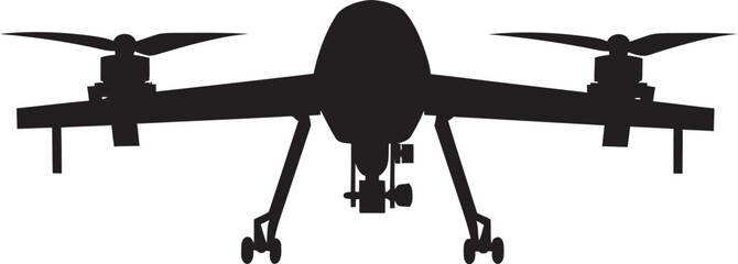 Stealth Avenger Black Armed Quadcopter Precision Robotic Sentinel Vector Black Combat Drone Emblematic
