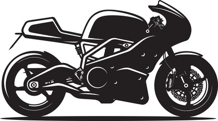 Cafe Pursuit Black Racer Logo Symbolic Symbolism Classic Sprint Vector Black Bike Iconic Identity