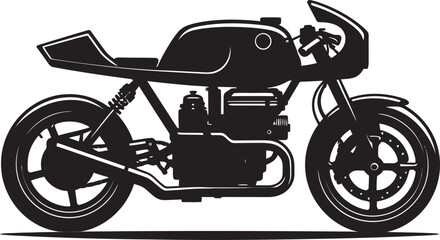 Timeless Ride Black Cafe Racer Emblematic Emblem Revolutionary Classic Vector Black Cafe Racer Emblem