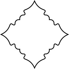 Islamic Amblem Design Thin Line Black stroke silhouettes Design pictogram symbol visual illustration