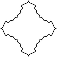 Islamic Amblem Design Thin Line Black stroke silhouettes Design pictogram symbol visual illustration