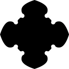 Islamic Amblem Design Glyph Black Filled silhouettes Design pictogram symbol visual illustration