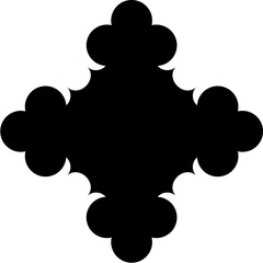 Islamic Amblem Design Glyph Black Filled silhouettes Design pictogram symbol visual illustration