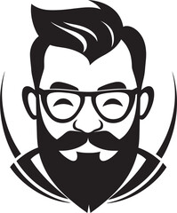 Bond of Love Father Son Duo in Black Vector Logo Generational Connection Dad and Son Iconic Symbol