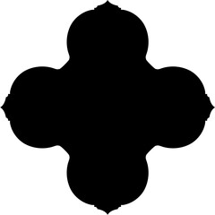Islamic Amblem Design Glyph Black Filled silhouettes Design pictogram symbol visual illustration