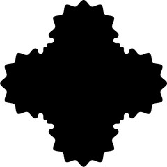 Islamic Amblem Design Glyph Black Filled silhouettes Design pictogram symbol visual illustration