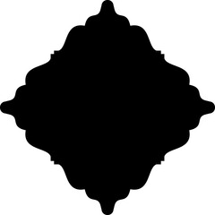 Islamic Amblem Design Glyph Black Filled silhouettes Design pictogram symbol visual illustration