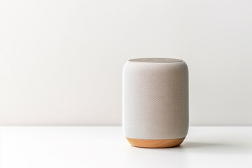 Modern Smart speaker, white background, isolated