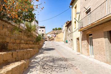 a street in the old town of Balaguer, comarca of Noguera, Province of Lleida, Catalonia, Spain