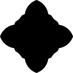 Islamic Amblem Design Glyph Black Filled silhouettes Design pictogram symbol visual illustration