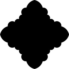 Islamic Amblem Design Glyph Black Filled silhouettes Design pictogram symbol visual illustration