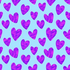 Valentines markers hearts seamless love pattern for wrapping paper and fabrics and linens and kids accessories