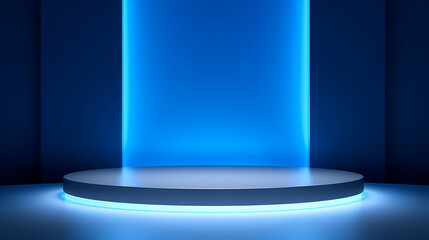 3D rendering minimalist background product booth, podium, stage, product commercial photography background, cosmetics booth