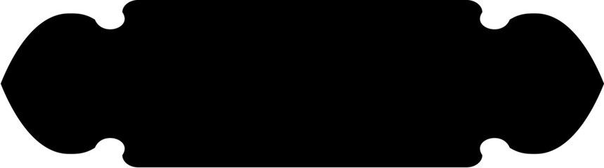 Obraz premium Islamic Label and Name Frame Glyph Black Filled silhouettes Design pictogram symbol visual illustration