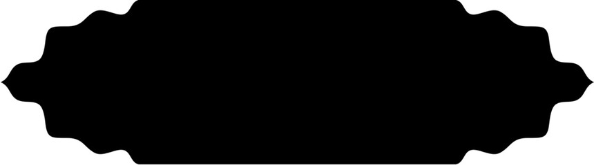 Islamic Label and Name Frame Glyph Black Filled silhouettes Design pictogram symbol visual illustration