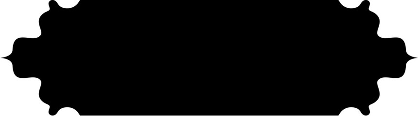 Islamic Label and Name Frame Glyph Black Filled silhouettes Design pictogram symbol visual illustration