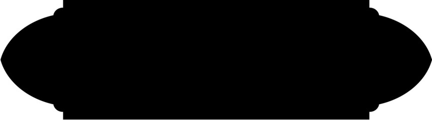 Obraz premium Islamic Label and Name Frame Glyph Black Filled silhouettes Design pictogram symbol visual illustration